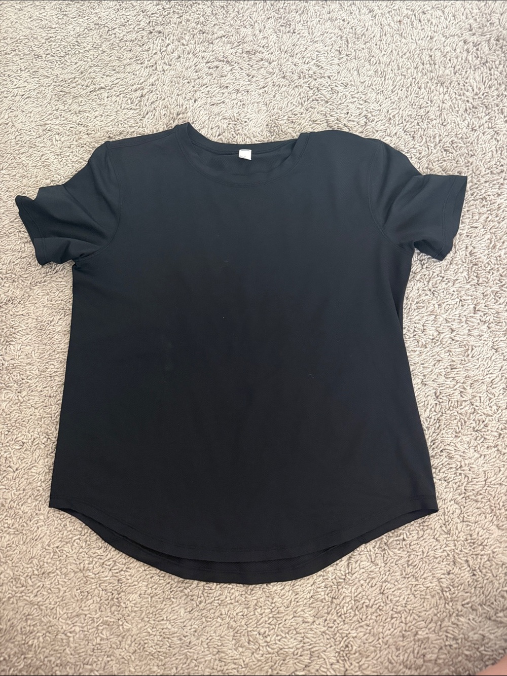 lululemon athletica Black Short Sleeve Crew Tee